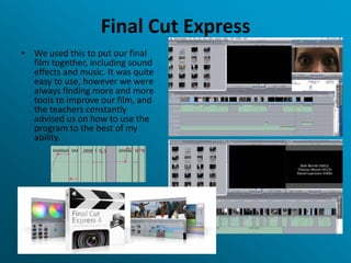 Media presentation q6