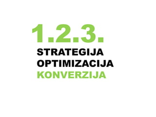 1.2.3.
STRATEGIJA
OPTIMIZACIJA
KONVERZIJA
 