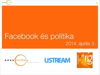1
Facebook és politika
2014. április 3.
 