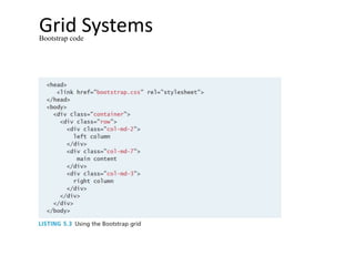 Grid SystemsBootstrap code
 