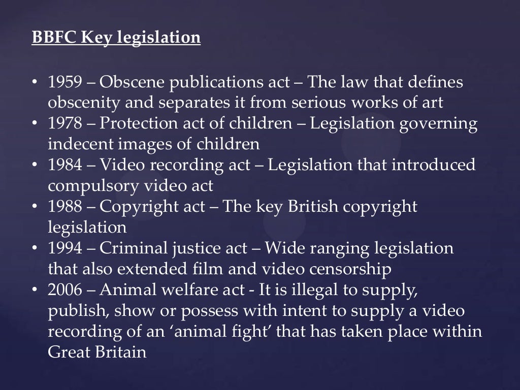 Media regulation powerpoint
