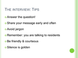 Media Relations Class