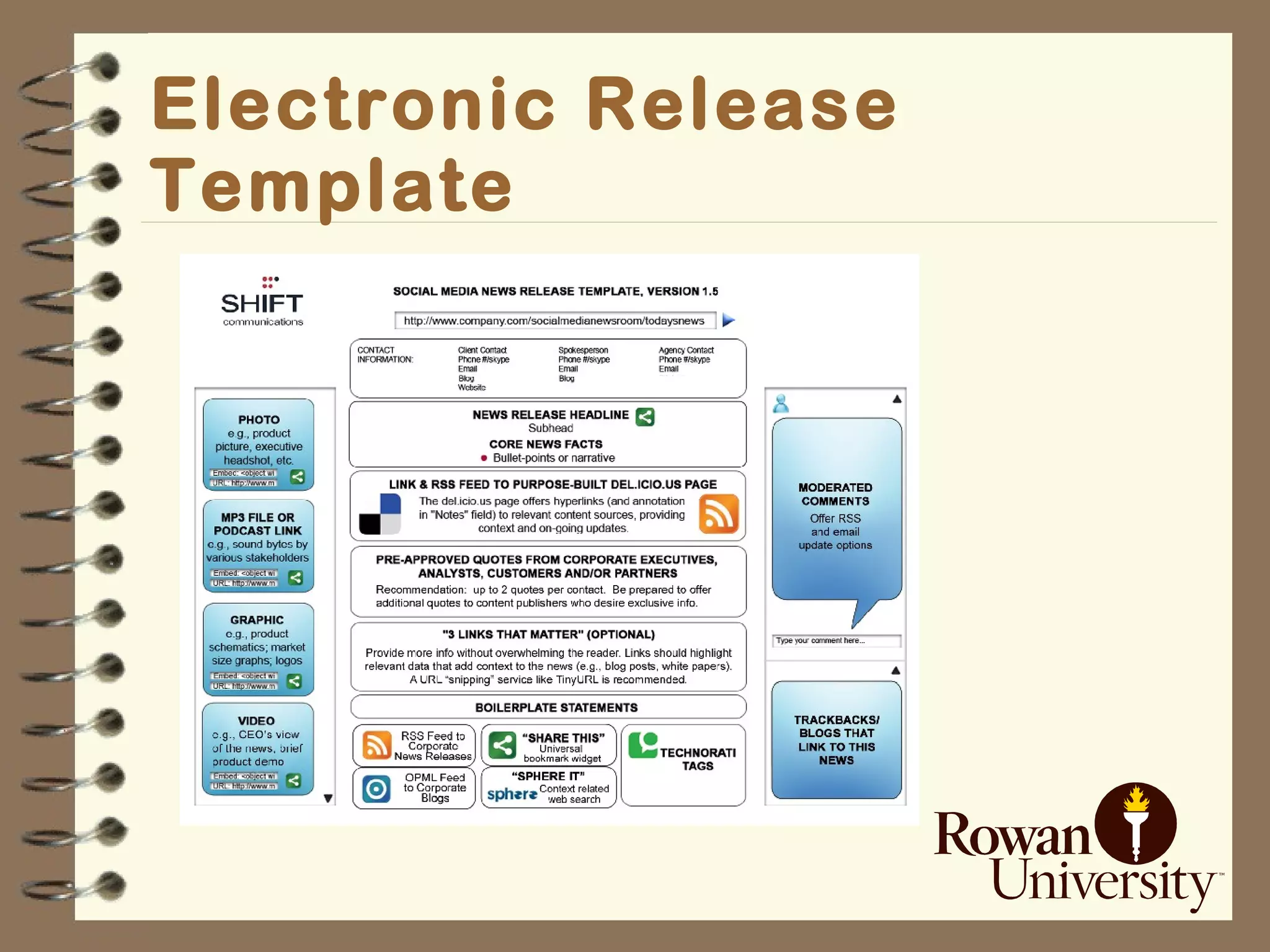 Electronic Release Template 