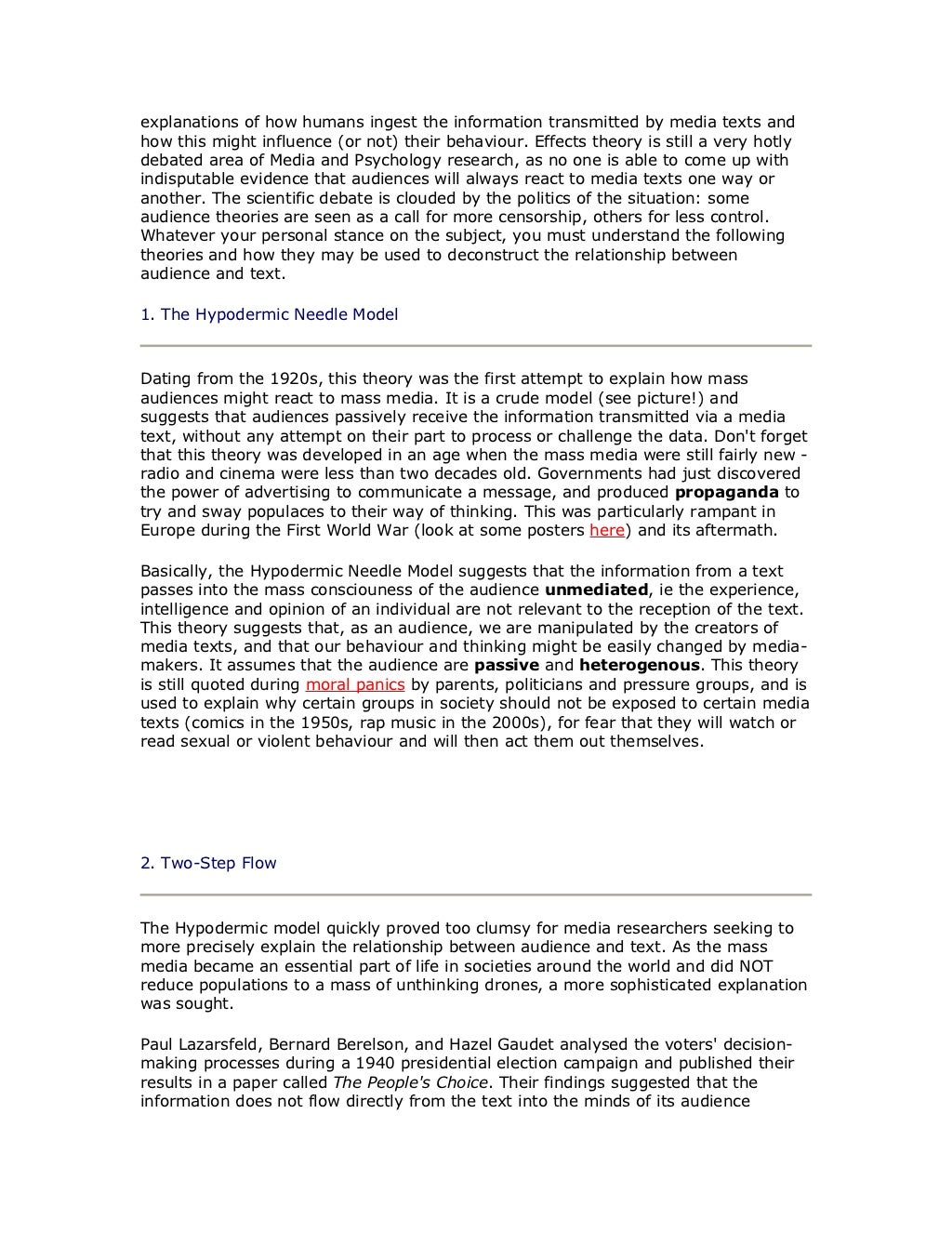 Media representation theory
