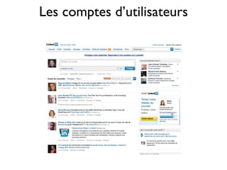 Les comptes d’utilisateurs
 