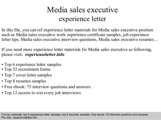 media sales resumes