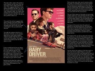 Baby Driver Script Film Theory Analysis — Emilieshoots