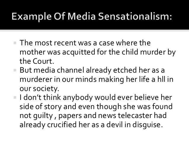 Media sensationalism effects picture