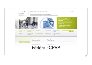 Fédéral: CPVP
37
 