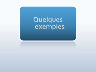 Quelques exemples