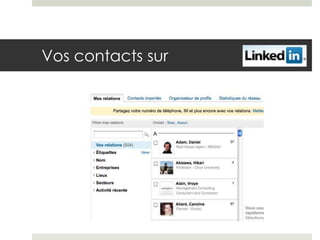 Vos contacts sur
 
