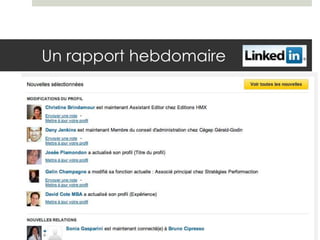 Un rapport hebdomaire
 