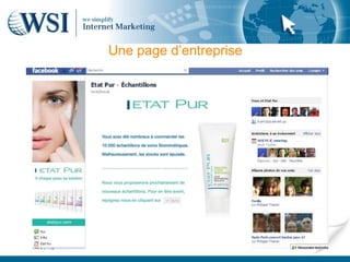Une page d’entreprise
 