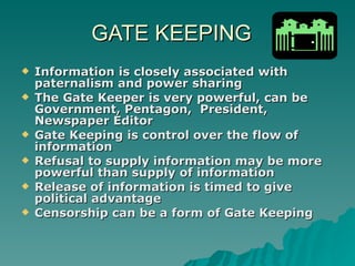 Gatekeeping Example Media&society | PPT