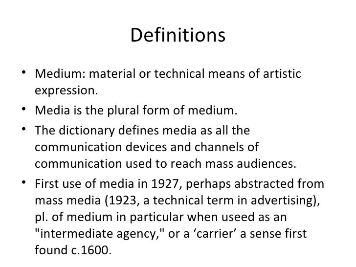 the first form of mass media was the