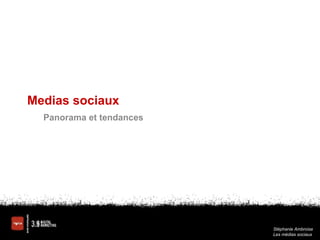 Medias sociaux Panorama et tendances 