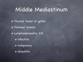Mediastinal Mass