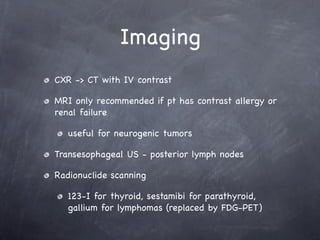 Mediastinal Mass