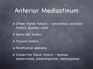 Mediastinal Mass