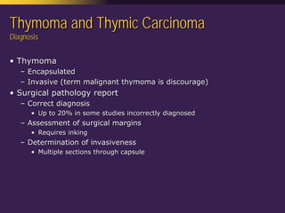 Mediastinal  Pathology  Compartmental  Approach