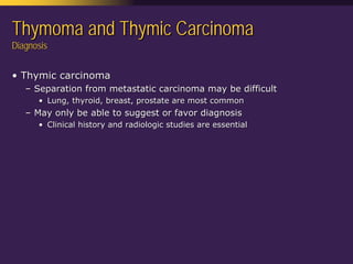 Mediastinal  Pathology  Compartmental  Approach