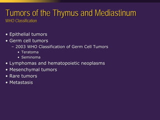 Mediastinal  Pathology  Compartmental  Approach