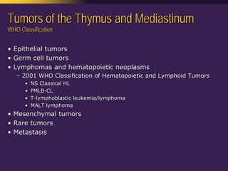 Mediastinal  Pathology  Compartmental  Approach