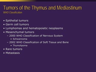 Mediastinal  Pathology  Compartmental  Approach
