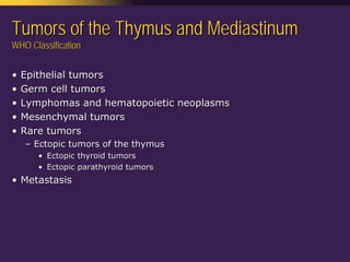 Mediastinal  Pathology  Compartmental  Approach