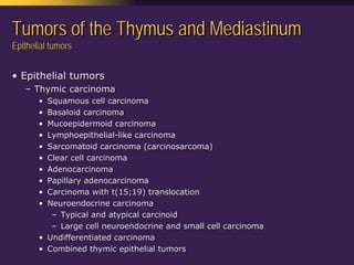 Mediastinal  Pathology  Compartmental  Approach