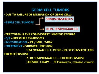 Mediastinal tumors | PPTX