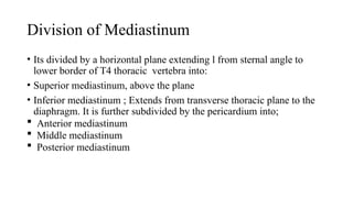 Comprehensive Anatomy of the Mediastinum, Pericardium, and Heart | PPTX
