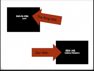 Our title. The Ring title. 