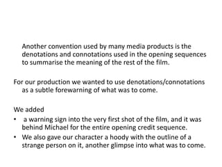 Media Studies Evaluation Presentation - "Who's Somebody"