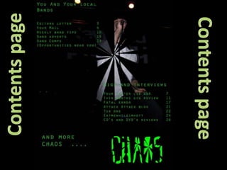 Contents pageContents page