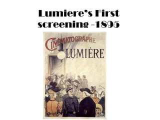 Lumiere’s First screening -1895 