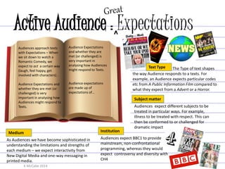 Media StudiesTheory: Audience | PDF
