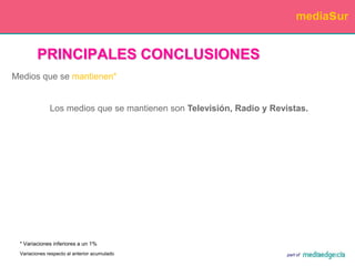 VISIÓN GLOBAL DE LOS MEDIOS