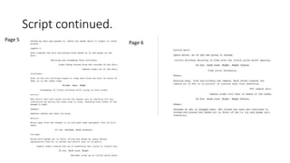 Script continued.
Page 5
Page 6
 