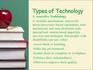 TechnologyThe word technology does not necessarily imply the use of machines but refers to any practical art using scientific knowledge. Technology can make an ordinary person capable of superior performance and a means, either printed or electronic, to distribute that instruction. 