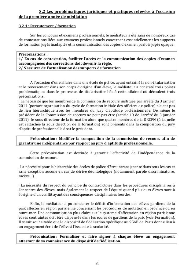 Rapport du médiateur de la police nationale, 2013