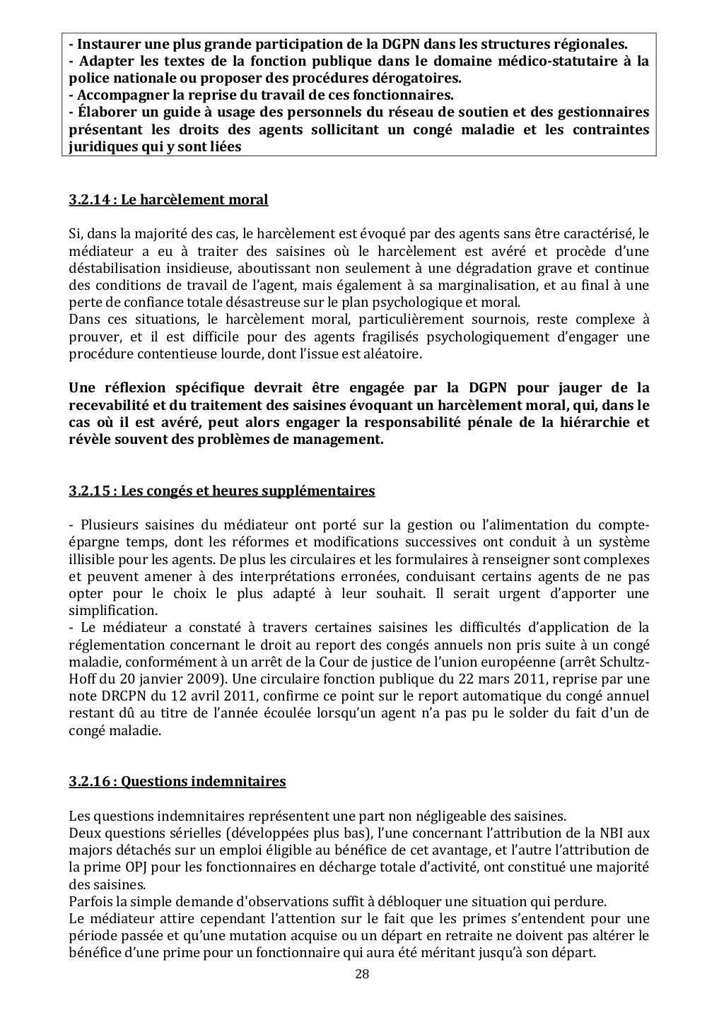 Rapport du médiateur de la police nationale, 2013