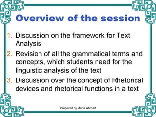 Media text analysis | PPT