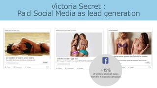 +15%
of Victoria’s Secret Sales
from the Facebook campaign
 