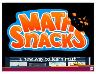 a new way to learn math
    mathsnacks.org
 