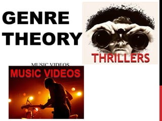 GENRE
THEORY
MUSIC VIDEOS
 