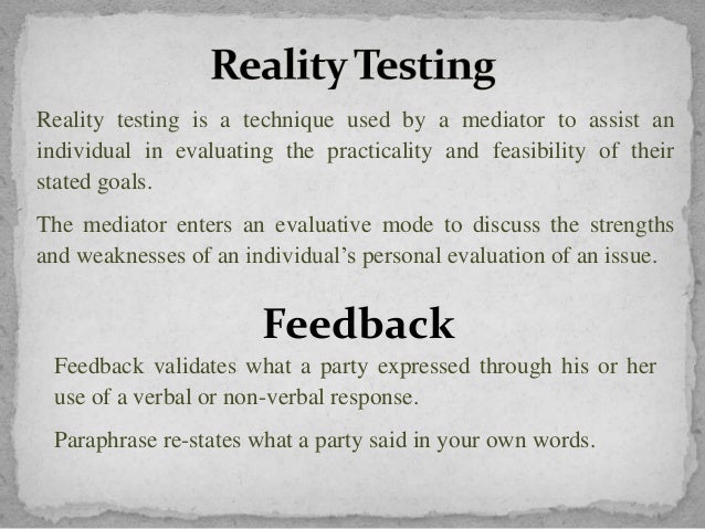 Mediation - skills building (Before proceeding, view Alternative disp…