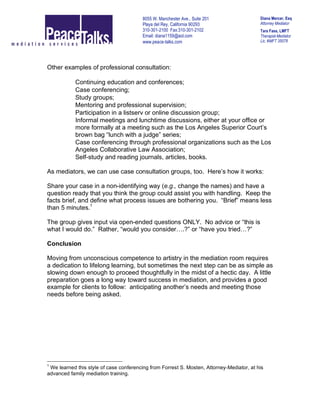 Mediation Questions Examples Mediation Planning for Parenting and Family | PDF