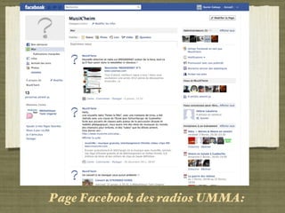 Page Facebook des radios UMMA: Musik’Heim 
