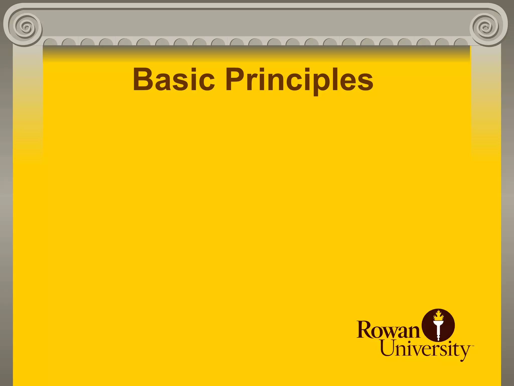 Basic Principles
 